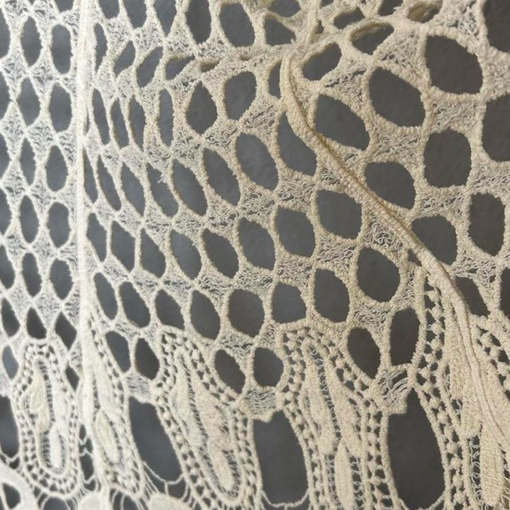 Crochet Open-Front Sleeveless Vest - Picture 6 of 7